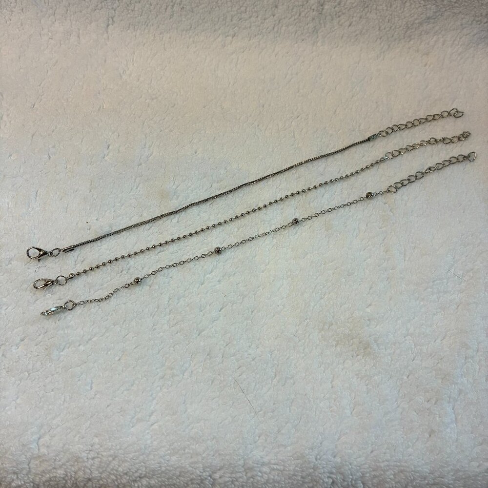 NWOT Silver Plated 3 Bracelets Jewelry
